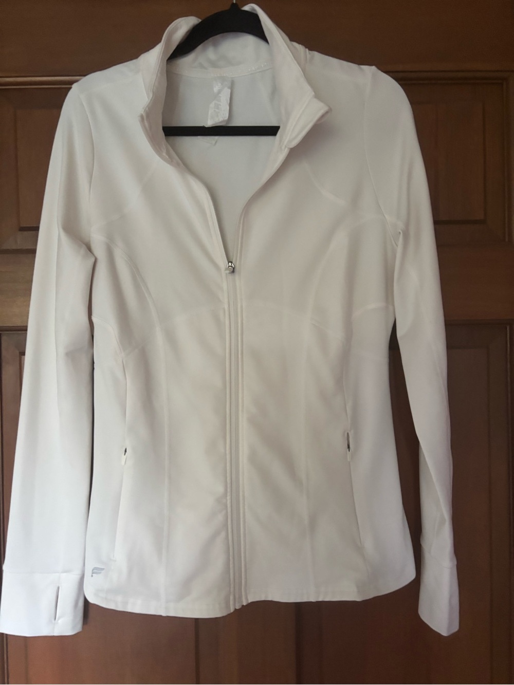 Fabletics Zip-Front Jacket white L